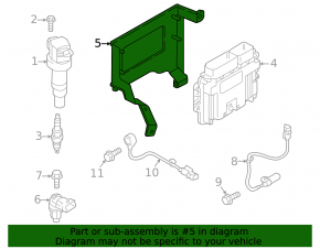 Kia Sorento 21-25 HEV, PHEV Engine Computer ECU Bracket