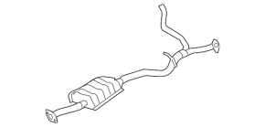 Subaru b9 Tribeca mid-section exhaust duct