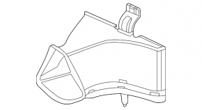 Additional radiator duct left BMW 3 G80 21-25 M3