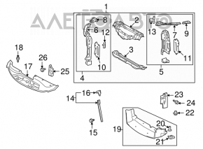 Lexus IS250 IS300 IS350 06-13 TV radiator panel