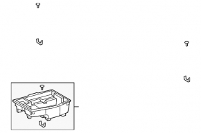 Lexus UX250h 19-22 trunk box without spare tire FWD