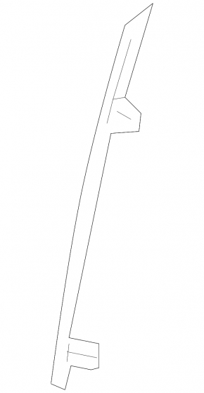 Front left rear door glass guide for Lexus LS460 LS600h 07-17