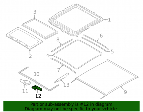 BMW X2 F39 18-23 panoramic motor glass