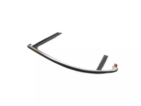 Upper rear right door molding with seal Fiat 500X 16-22 chrome
