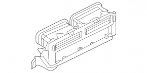Nissan Rogue 21-24 central dashboard air vent with hazard warning button