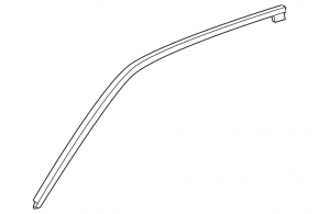 Upper front right door molding for Lexus LX 22-26 chrome