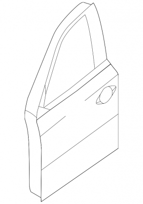Door assembly front right Nissan Pathfinder 13-20 blue RBG small dent