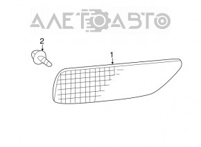 Reflector rear left Lexus CT200h 11-17