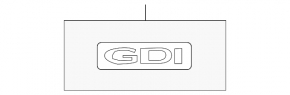 Emblem inscription GDI trunk door Kia Sorento 14-15 rest