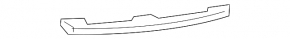 Front bumper molding left Kia Optima 16- chrome