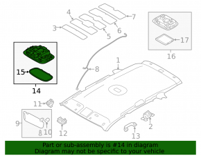 Kia Sorento 16-20 gray central light