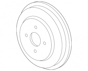 Brake drum rear left Chevrolet Trax 15-22 FWD 230mm