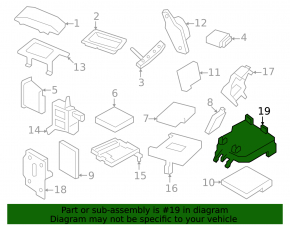 Porsche Cayenne 19-26 Trunk Fuse Box Support