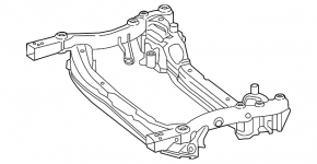 Front subframe Mercedes W213 E 17-23 AWD