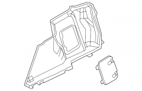 Arch trim left Mazda 3 14-18 BM black
