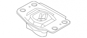 Engine mount left Ford Fusion mk5 13-20 1.5T, 1.6T, 2.0T, 2.5