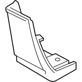 Lower front left wing trim Ford Edge 19- structure, sand