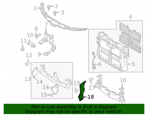 Left radiator deflector Mazda CX-50 23-25