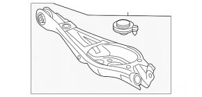 Lower arm under spring rear right Honda CRV 23- AWD OEM