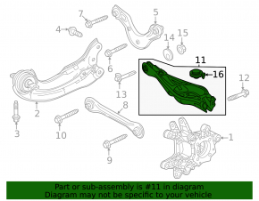Lower arm under spring rear right Honda CRV 23- AWD
