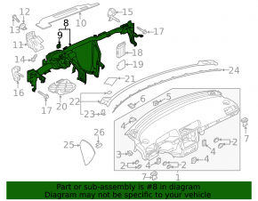 Under-torpedo pipe reinforcement VW Passat b8 16-19 USA
