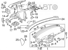 Under-torpedo pipe reinforcement VW Passat b8 16-19 USA