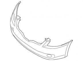 Bare front bumper for Nissan Altima 10-12 sedan