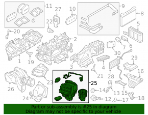 Fan assembly BMW 5 F10 10-16