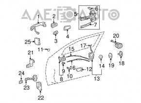 Door Limiter Front Right Lexus GS300 GS350 GS430 GS450h 06-11