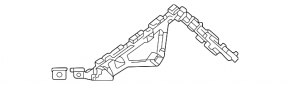 Left rear bumper mount for Acura Integra 23-25