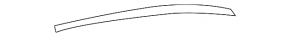 Upper rear left door molding Lexus RX350 RX450h 10-15 chrome