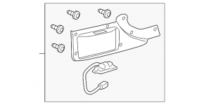Trunk lid trim for Toyota Rav4 06-08