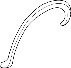 Rear left wing arch trim Infiniti QX30 17- FWD