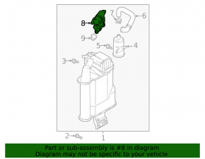 Fuel canister valve Audi A6 C8 19- 2.0T