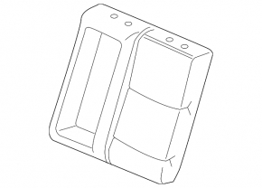 Rear Seats 2nd Row Acura TLX 15-