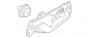 Kia Niro 23-26 chrome front right inner door handle