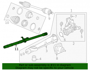 Driveshaft driveshaft Chevrolet Equinox 18-