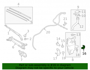 Toyota Rav4 13-18 Windscreen Washer Motor