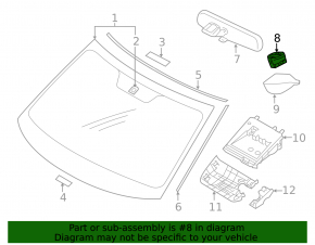 Rain sensor for Mitsubishi Outlander 20-21