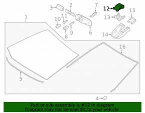 Front camera for Toyota Avalon 13-16