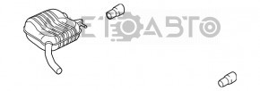 Muffler rear part barrel right Audi Q5 8R 13-16 hybrid