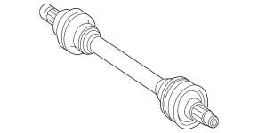 Drive axle shaft rear right Mercedes H247 GLA 20-26