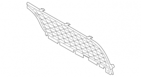 Upper left radiator grille for Mercedes A-class V177 19-22, AMG pack