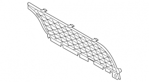 Upper left radiator grille for Mercedes A-class V177 19-22, AMG pack