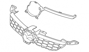 Radiator grille Mazda CX-7 06-09