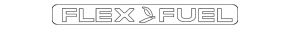 Emblem inscription FLEX FUEL trunk lid Ford Focus mk3 11-16 4d