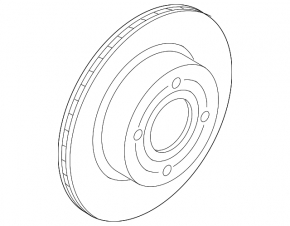 Rear left brake disc Ford Ecosport 18-19 AWD
