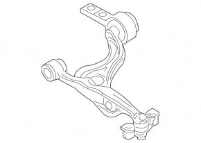 Lower control arm, front left, Mazda6 09-13