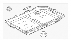 Oil pan for automatic transmission Jaguar F-Pace X761 17-24