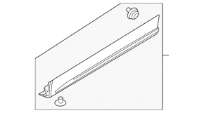 Lower front right door trim for Mazda CX-90 24-26